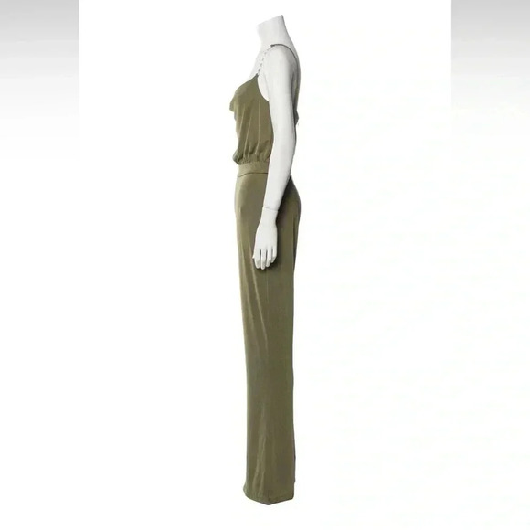 Jason Wu army green jumpsuit sz  M - Picture 8 of 9